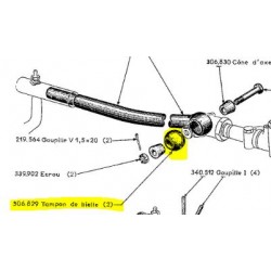 Silentbloc de biellette de direction X-Z-PL-24