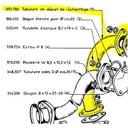 Tubulure de réchauffage