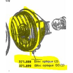 Optique phare 17 B (concave)