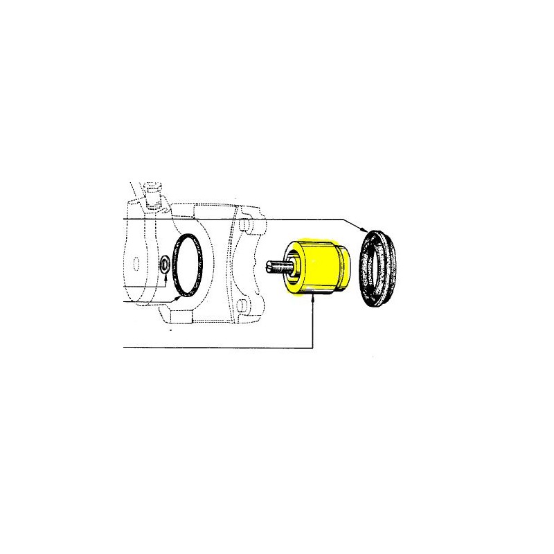 Piston d'étrier en inox( Diam40) frein à main