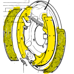 Jeu de mâchoires de frein AR 17/24/Z16  ( échange standard )
