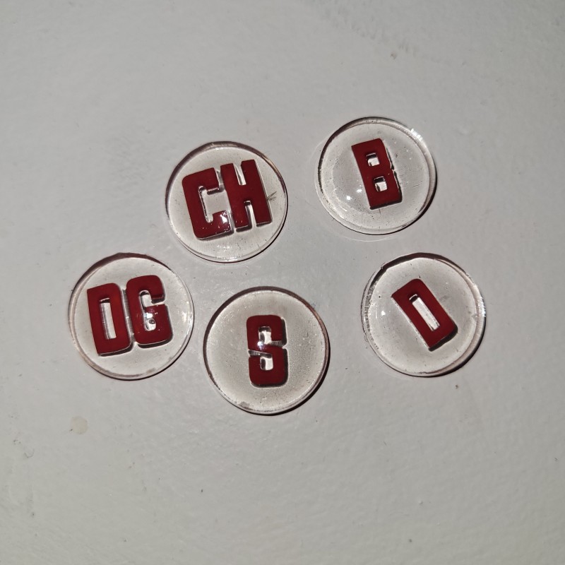 Kit de 5 pastilles de tirette